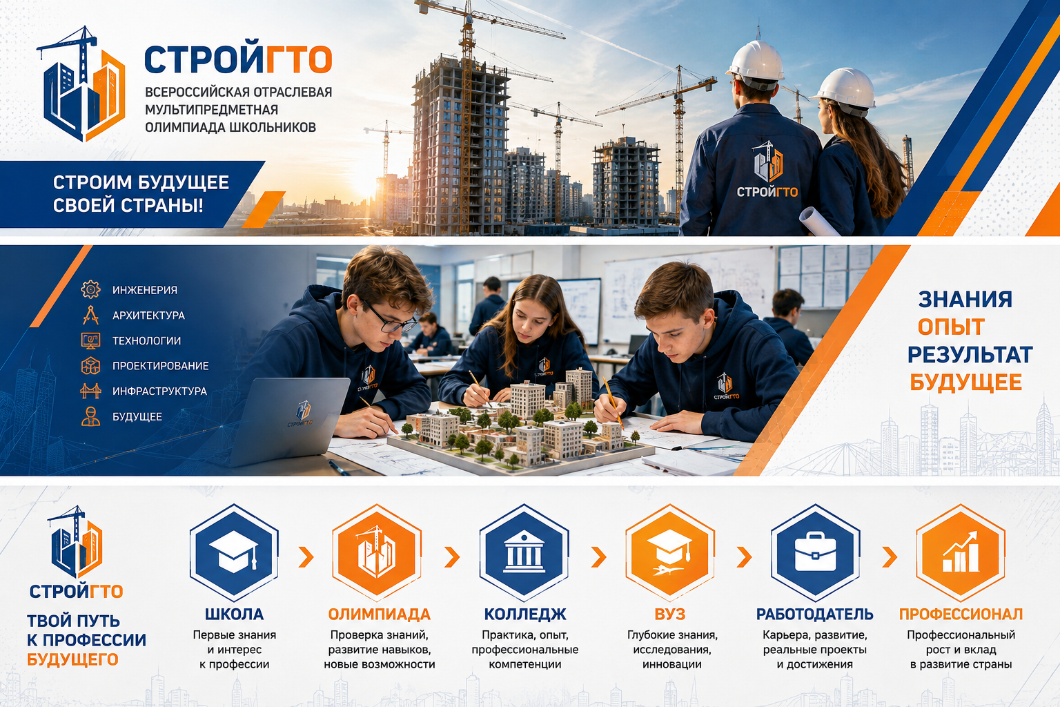 стройгто, строительство, стройка, олимпиада, всероссийская олимпиада, профориентация, федеральный проект, СтройГТО — Олимпиада школьников